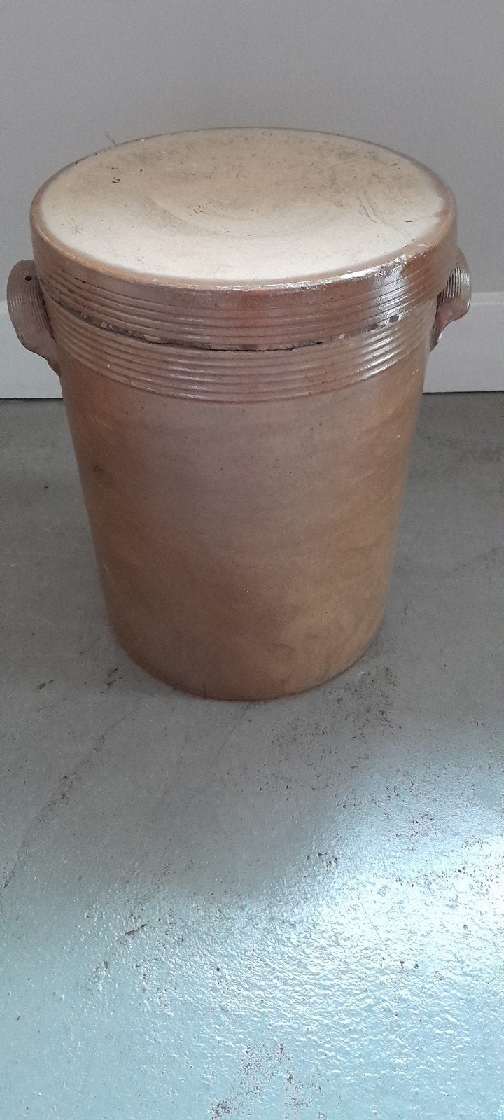 Oude franse pot met deksel., Antiek en Kunst, Ophalen