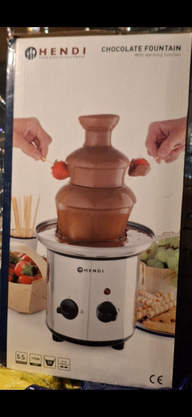 Hendi Chocoladefontein met verwarmingsfunctie, Ophalen