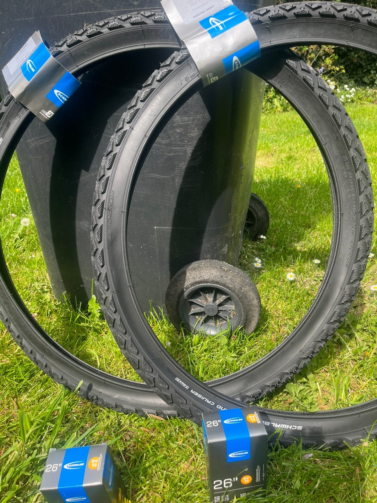 4x Complete  26x2.00 26” Buitenband binnenband Land Cruiser, Ophalen of Verzenden, Zo goed als nieuw, Rubber