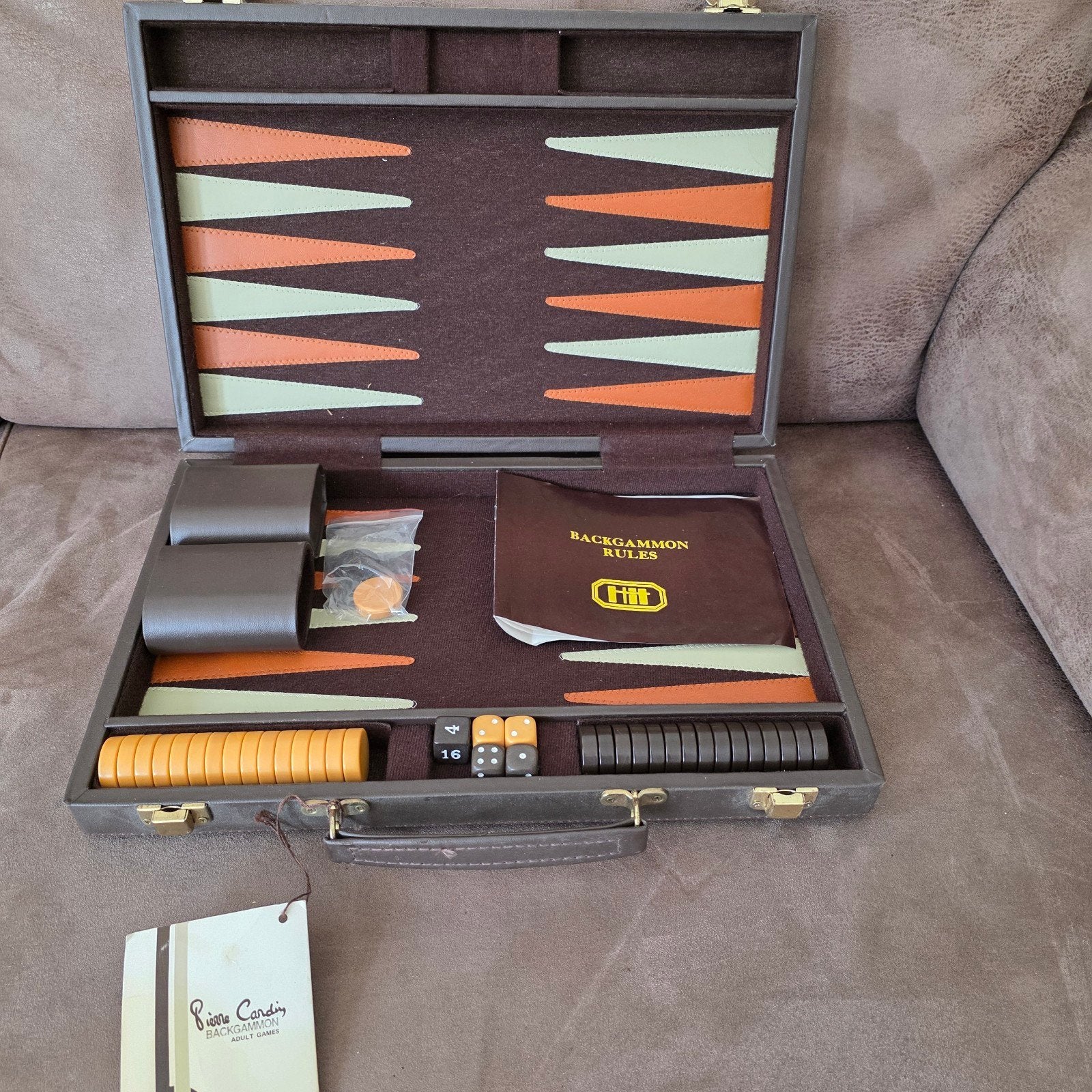 Pierre Cardin Backgammon Adult Games - Zo goed als nieuw, Ophalen, Zo goed als nieuw, Reisspel, Pierre Cardin
