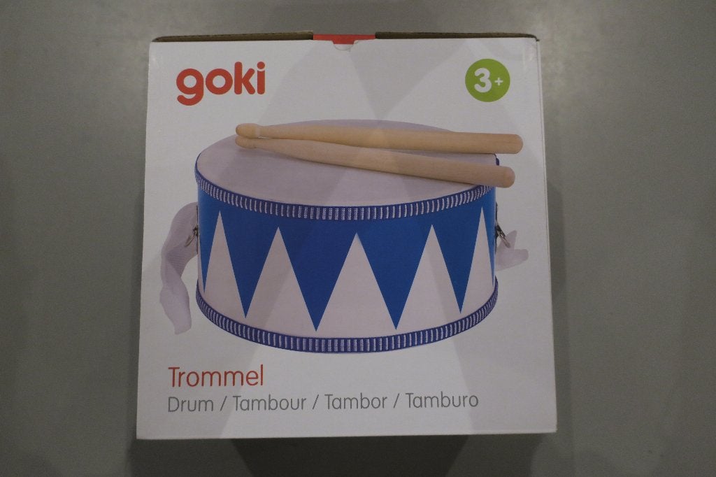 Goki trommel met draagriem, Ophalen of Verzenden, Zo goed als nieuw, Jongen of Meisje