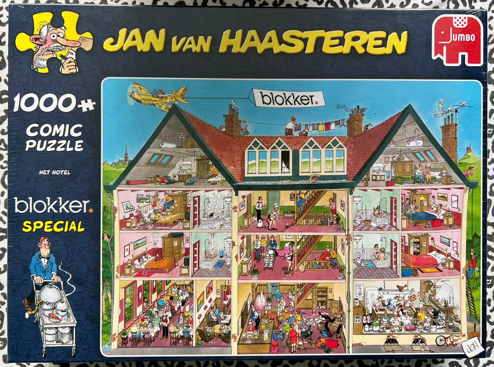 Jan v. Haasteren Blokker Special “Het Hotel” 1000 st. NIEUW, Ophalen of Verzenden, 500 t/m 1500 stukjes, Nieuw, Legpuzzel