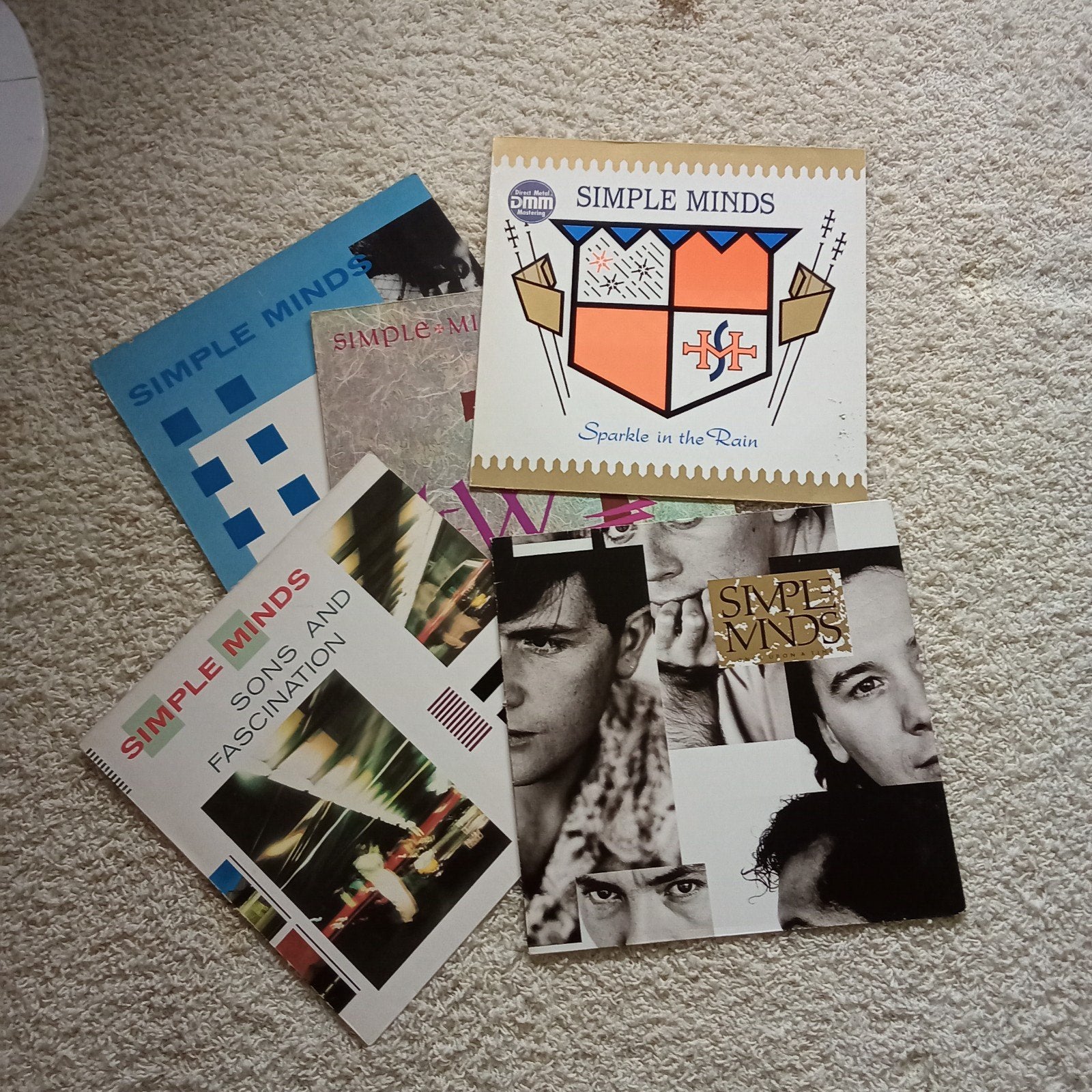 Simple Minds - Set van 5 LP's (New Wave, Rock), LP, Gebruikt, Verzenden, New wave