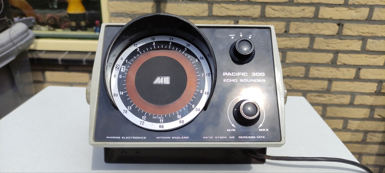 Pacific 300 Echo Sounder - Vintage Dieptemeter, Watersport en Boten, Ophalen of Verzenden, Gebruikt, Overige typen