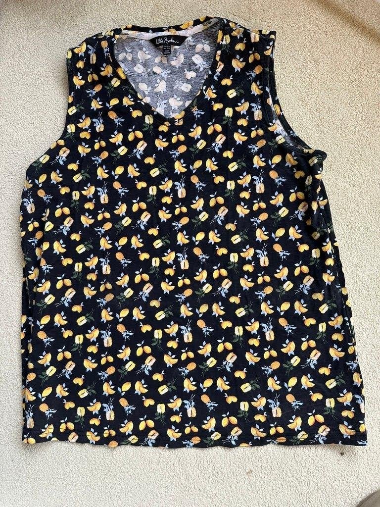 shirt zonder mouw maat 42/44, Zwart, Maat 42/44 (L), Ulla Popken, Ophalen of Verzenden