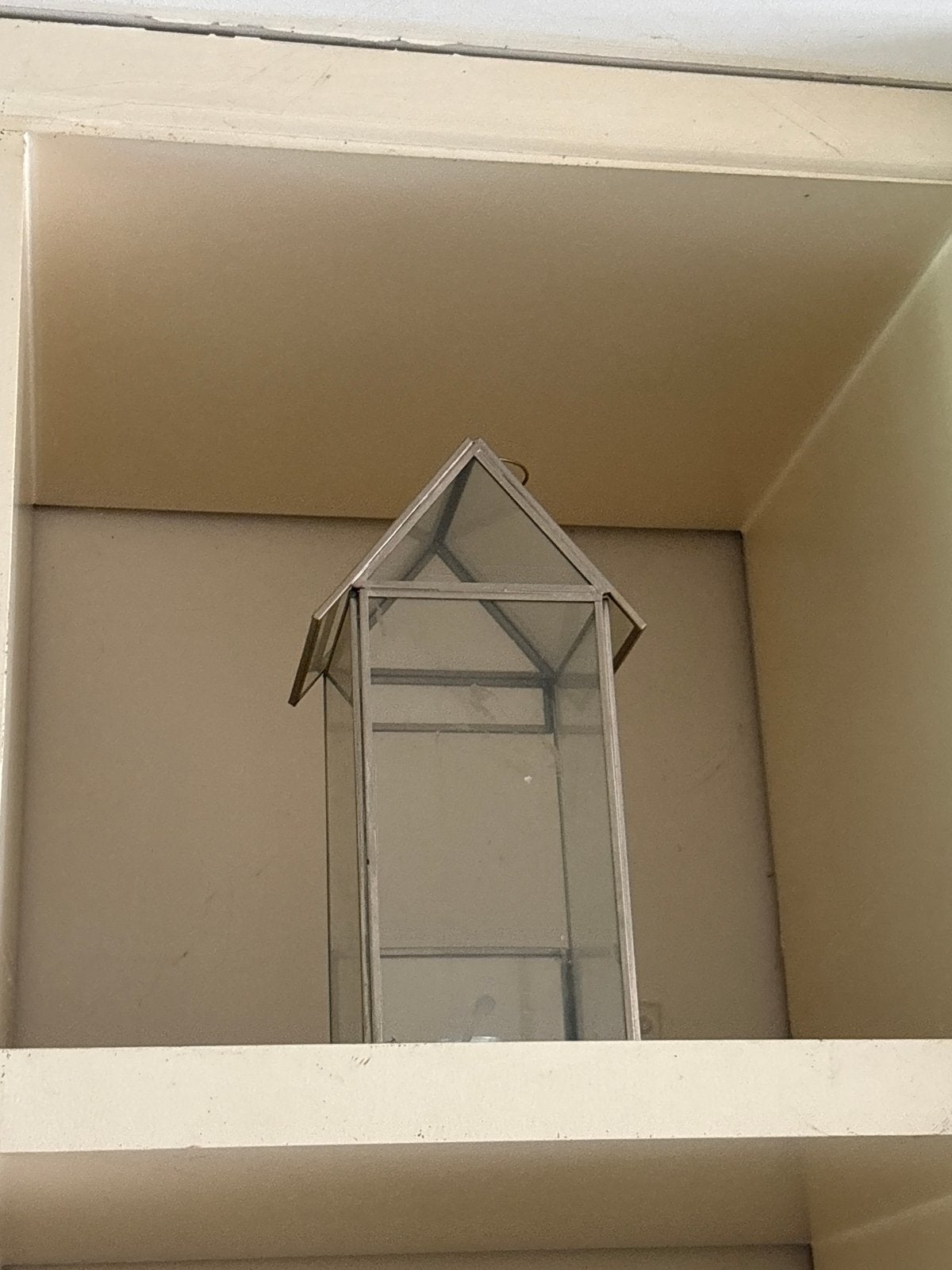 Decoratieve glazen lantaarn/terrarium, Ophalen, Zo goed als nieuw, Modern, Glas