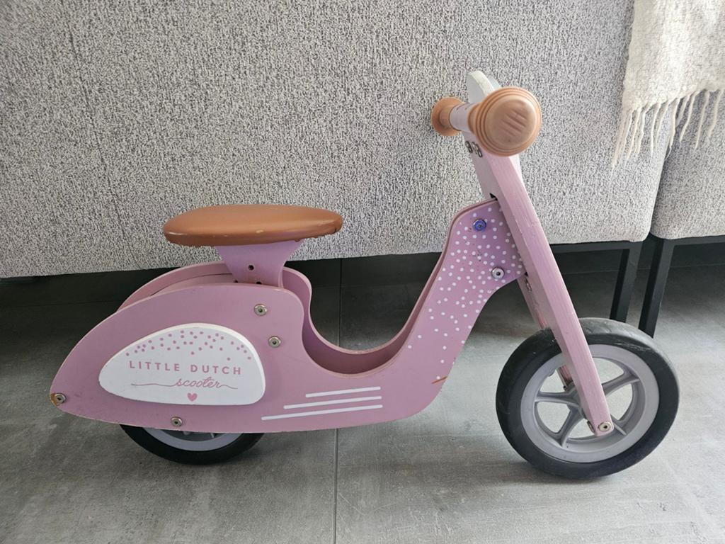 Little Dutch Loopscooter- Roze, Ophalen of Verzenden, Zo goed als nieuw, Loopfiets