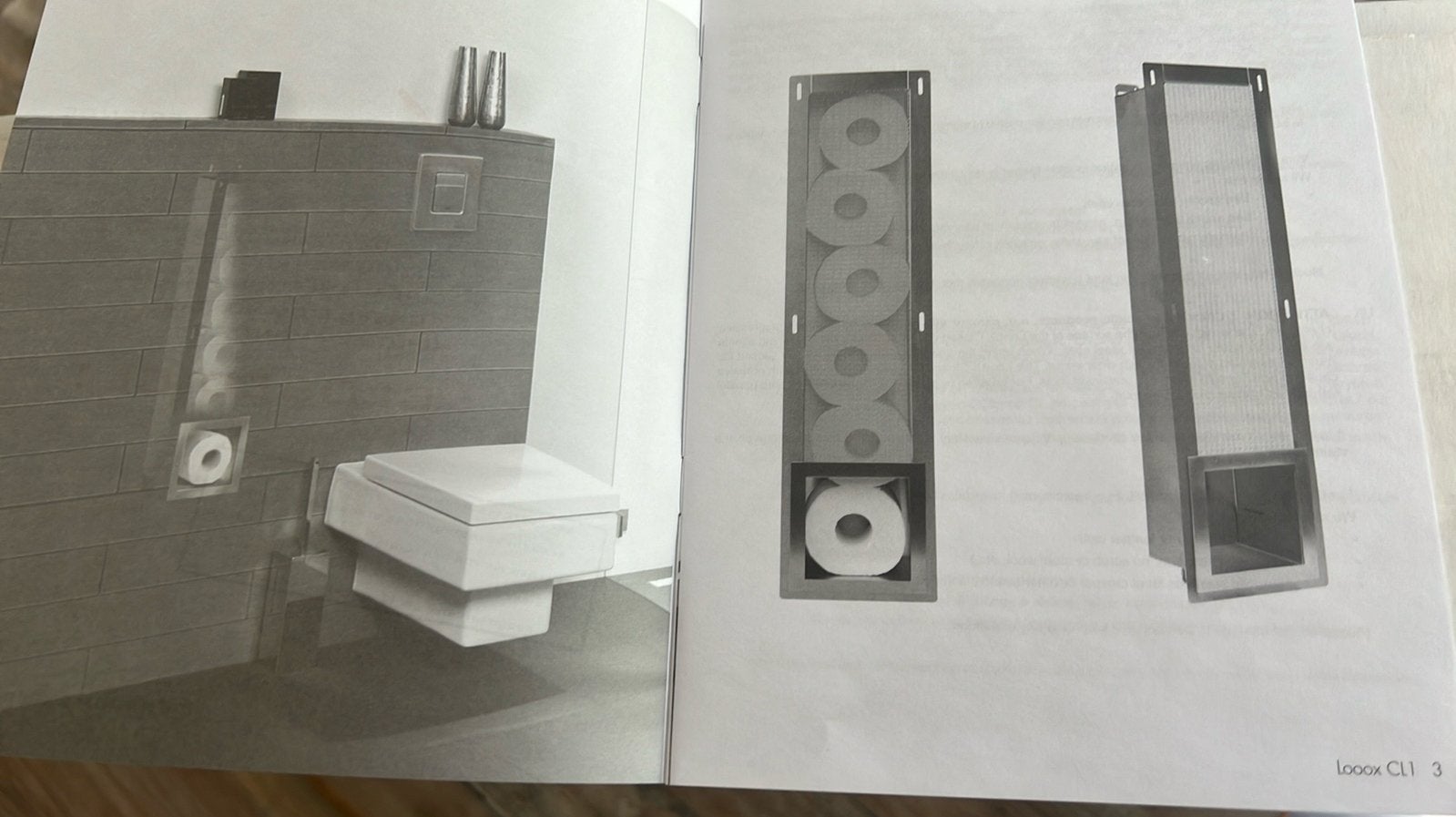 LoooX Closed CL1 rvs Toiletrolhouder -reserverolhouder, Ophalen of Verzenden, Nieuw, Overige kleuren, Overige typen