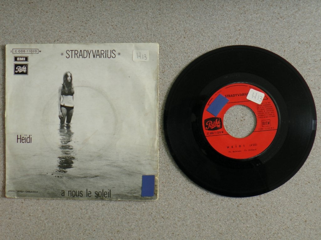 Stradivarious - Heidi VINYL SINGLE, Gebruikt, 7 inch, Pop, Fotohoes