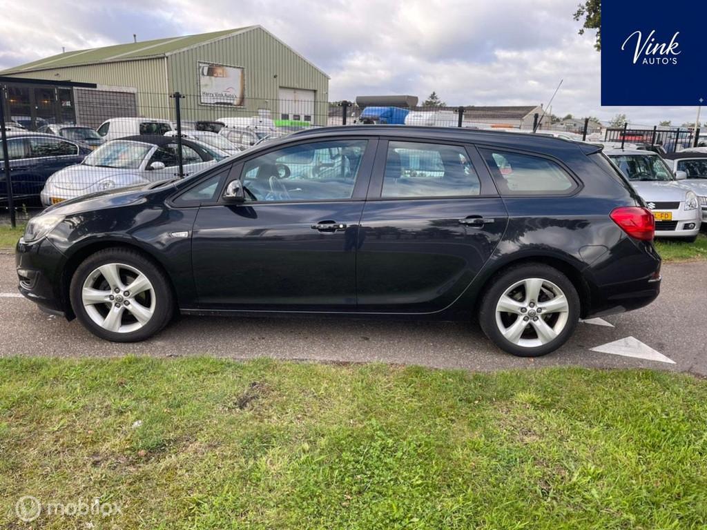 Opel Astra Sports Tourer 1.4 Turbo Edition | AUTOMAAT, Auto's, Stof, Gebruikt, 4 cilinders, Zwart