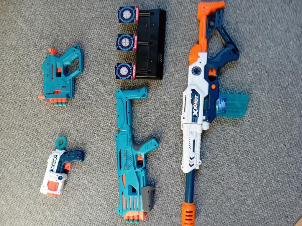 Nerf pistolen, Kinderen en Baby's, Speelgoed | Buiten | Actiespeelgoed, Ophalen, Zo goed als nieuw