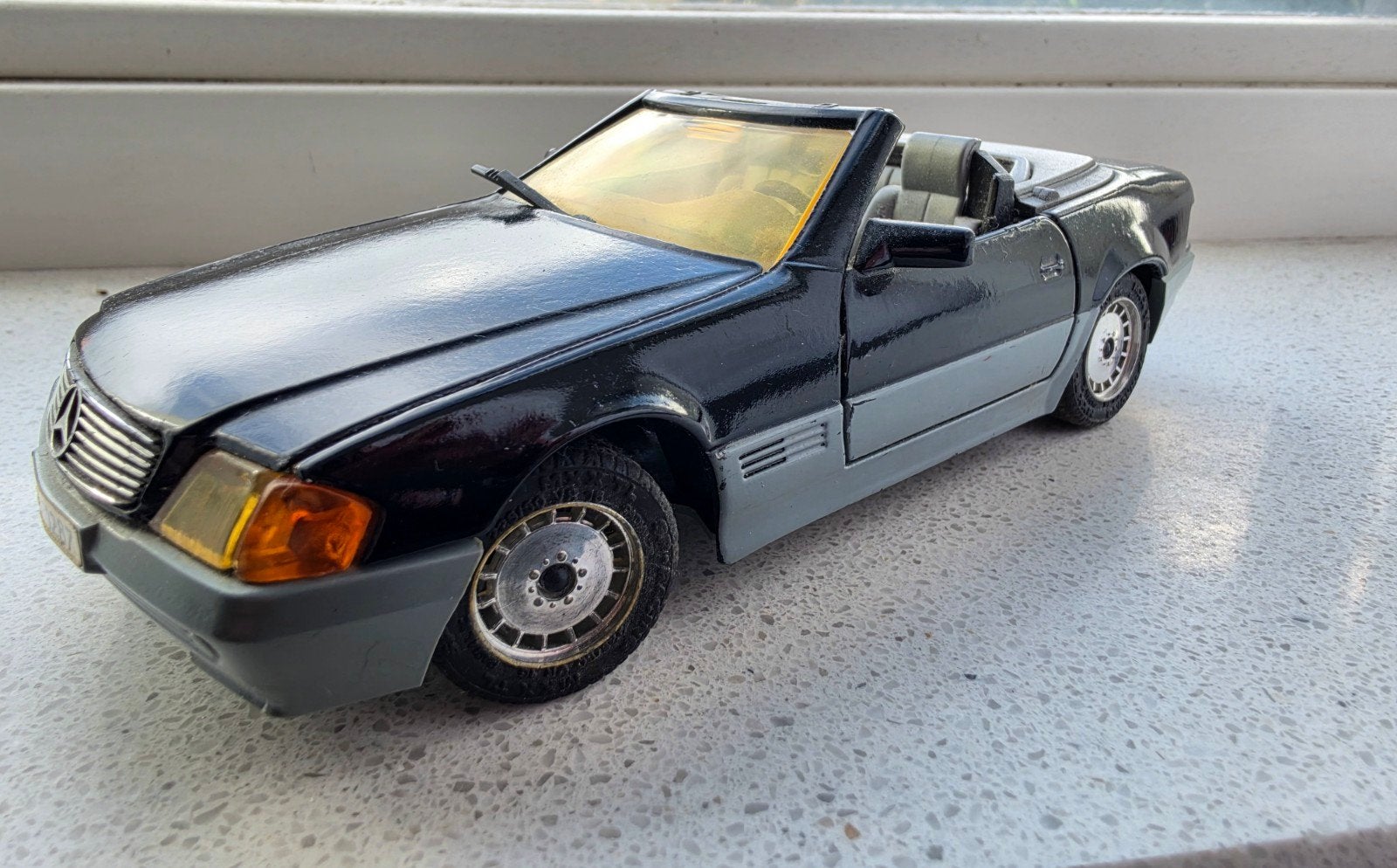Mooie Mercedes 500 SL modelauto, Ophalen of Verzenden, Gebruikt, Overige typen