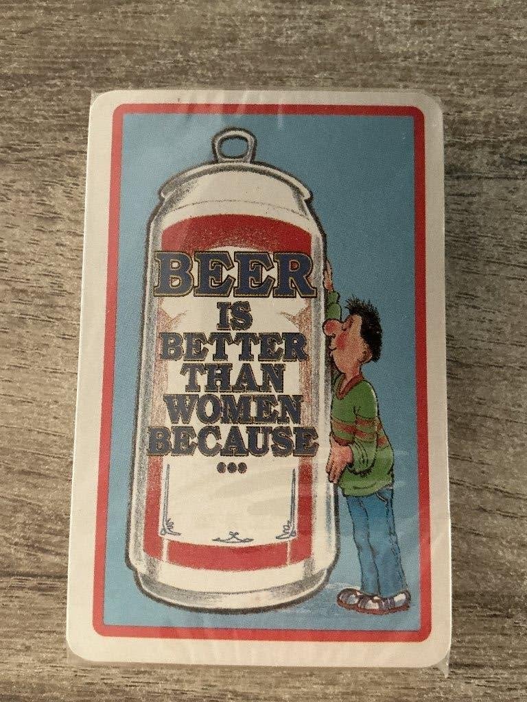 Kaartspel “Beer is beter than women because ..”, Verzamelen, Ophalen of Verzenden, Nieuw, Speelkaart(en)