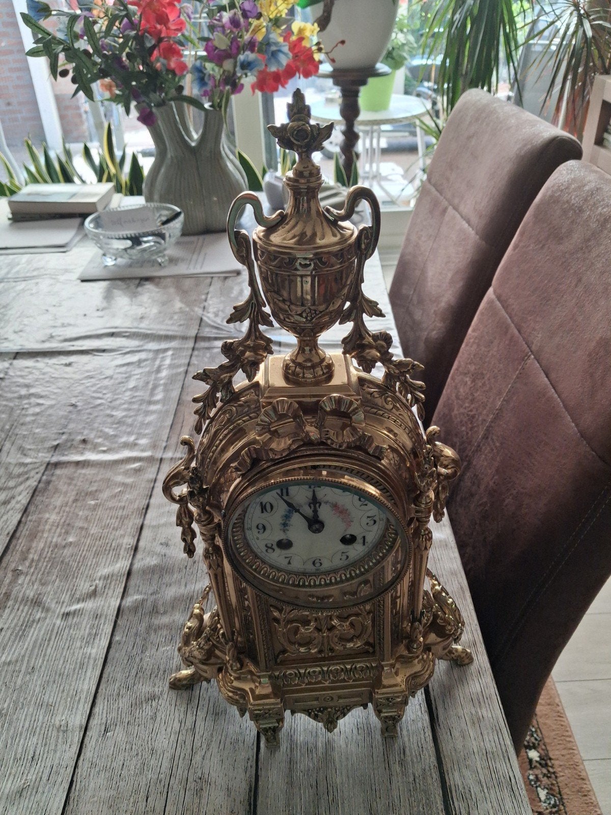 Bronze pendule, Antiek en Kunst, Ophalen