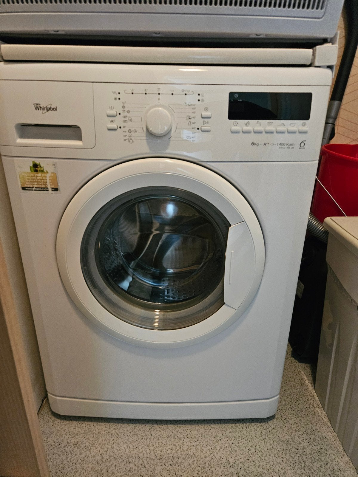 Whirlpool wasmachine 6kg, Witgoed en Apparatuur, Wasmachines, Ophalen of Verzenden, Gebruikt, 1200 tot 1600 toeren, 85 tot 90 cm