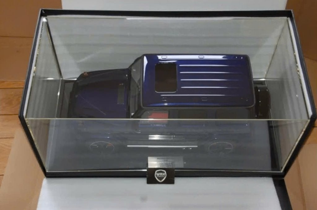 SALE !! 1:8 Minichamps MERCEDES G63 AMG 2018 blue LTD 99 WRH, Hobby en Vrije tijd, Ophalen, Zo goed als nieuw, 1:5 t/m 1:8, Auto
