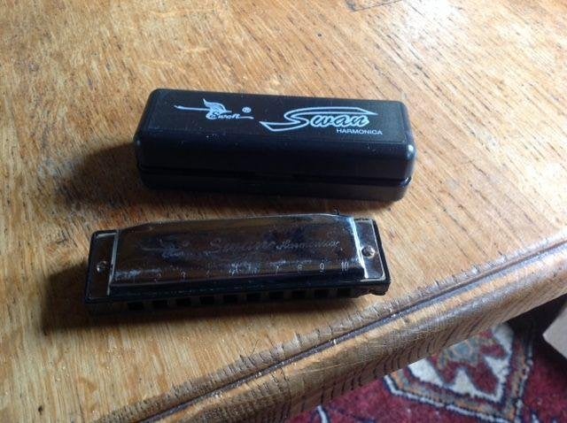 Swan mondharmonica , 10 holes in c - z.g.a.n., Ophalen of Verzenden, Zo goed als nieuw