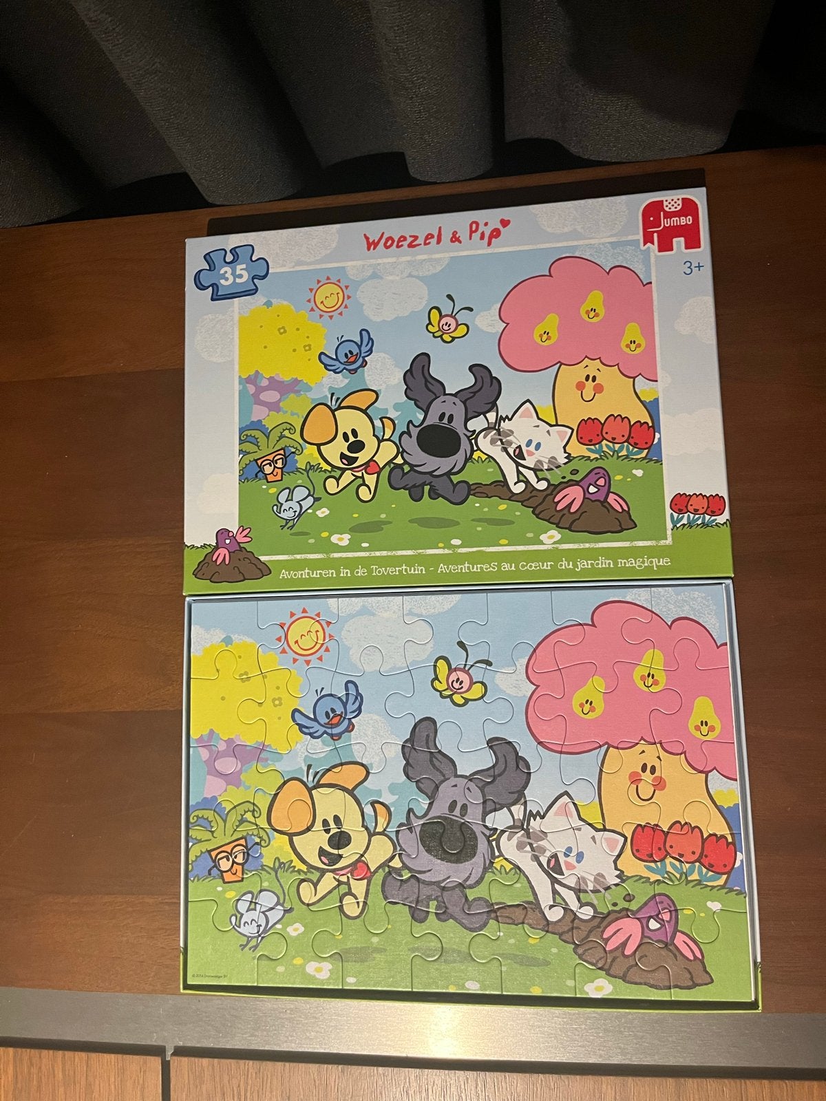 Woezel en Pip Puzzel 35 stukjes - Avonturen in de Tovertuin, Ophalen of Verzenden, 10 tot 50 stukjes, Gebruikt, 2 tot 4 jaar