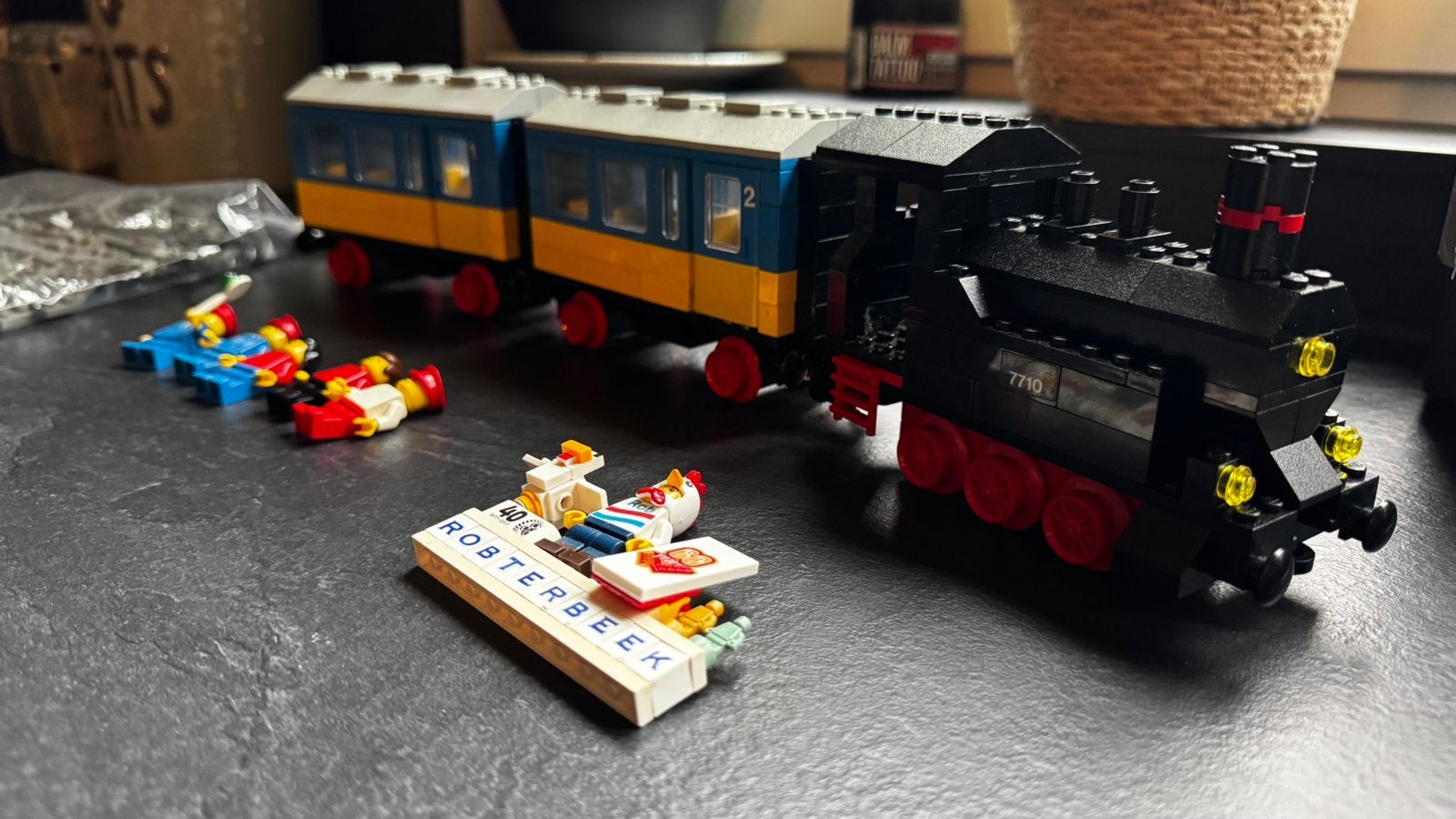 Lego 7710 push along stoomtrein, Inclusief minifiguren, Lego, Ophalen of Verzenden, Zo goed als nieuw
