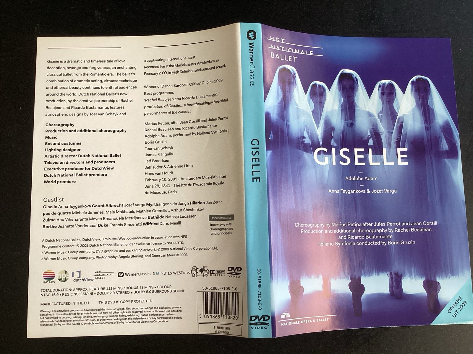 Giselle - Het Nationale Ballet DVD, Gebruikt, Alle leeftijden, Ophalen of Verzenden, Dansshow