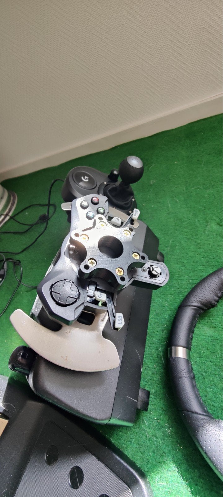Logitech G920 racestuur met pedalen en shifter, Ophalen, Racestuur, Gebruikt, Force feedback