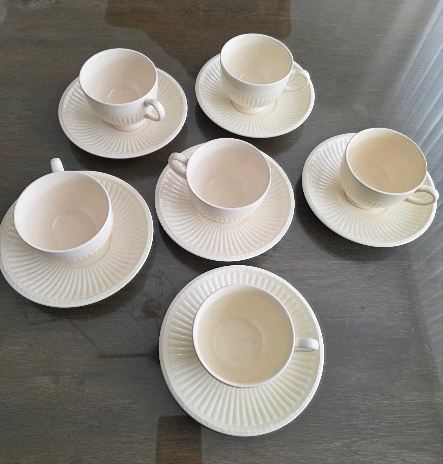 wedgwood Edme kop en schotels 6x 9cm, Ophalen of Verzenden