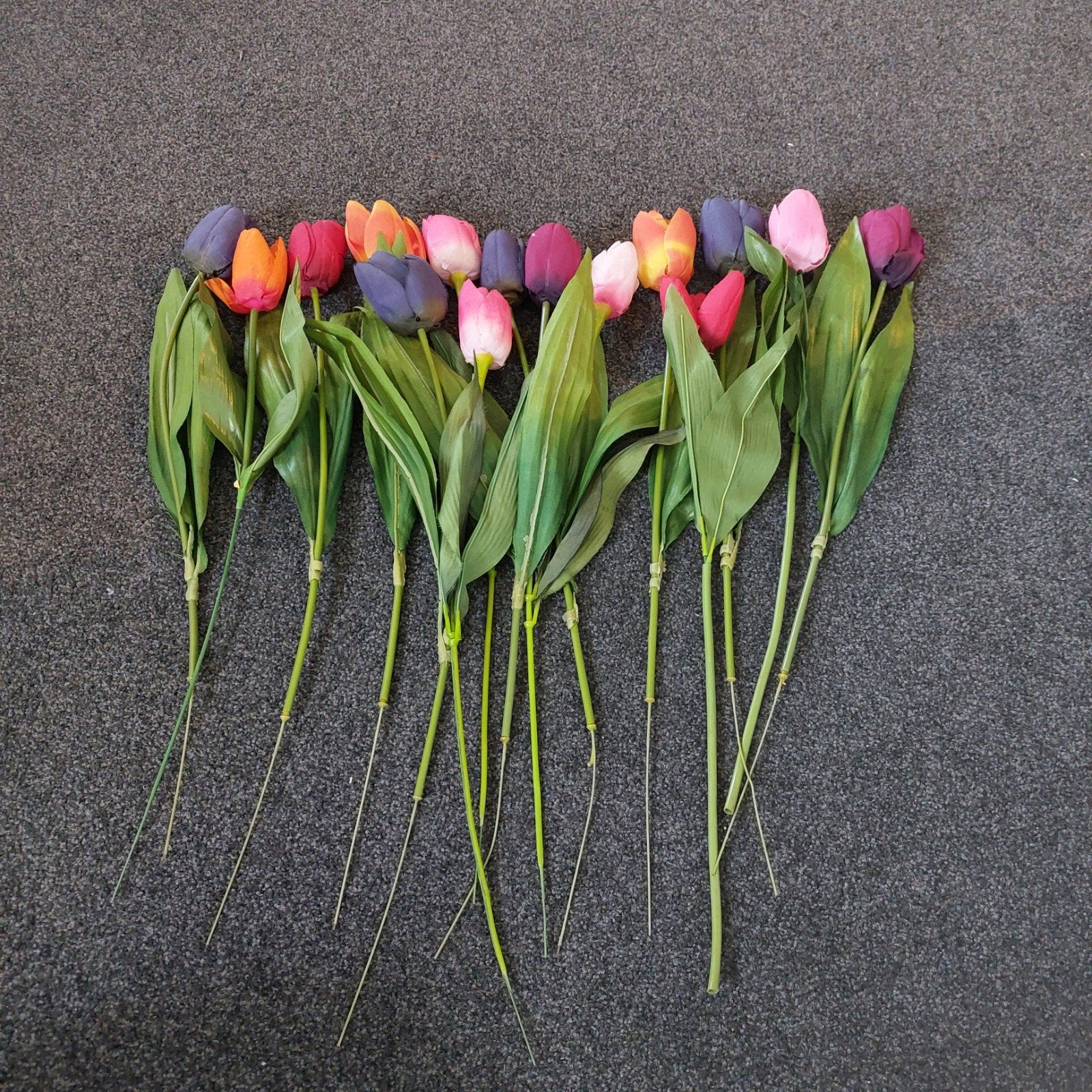 Kleurrijke Kunsttulpen - Set van 15, Ophalen of Verzenden