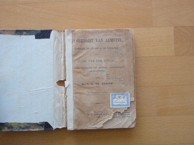 Gysbreght van Aemstel Joost van den Vondel 1901, Ophalen of Verzenden
