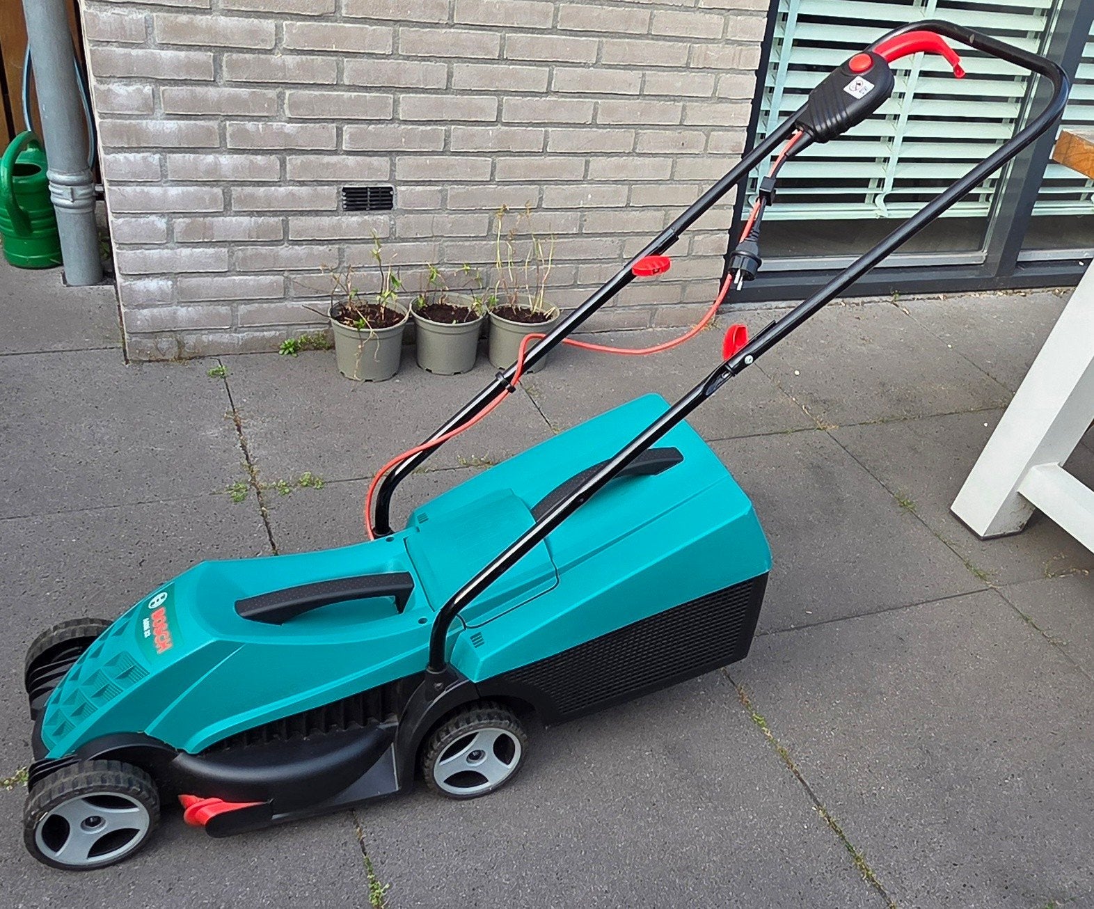 Bosch ARM32 elektrische grasmaaier, Ophalen, Cirkelmaaier, Gebruikt, Elektrische grasmaaier