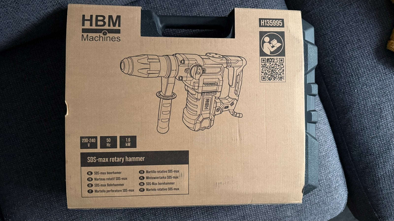 HBM SDS-max boorhamer 1600 watt nieuw