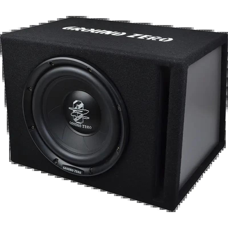 Ground Zero 10 Inch Subwoofer in Gepoorde kist 500 Watt Max, Auto diversen, Autospeakers, ., Nieuw, Ophalen of Verzenden, .
