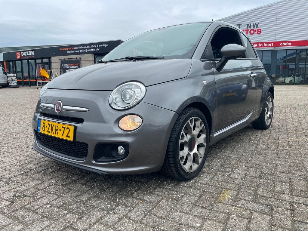 Fiat 500 0.9 TwinAir Turbo 500S abarth uitvoering, Auto's, Voorwielaandrijving, Gebruikt, Leder en Stof, Origineel Nederlands