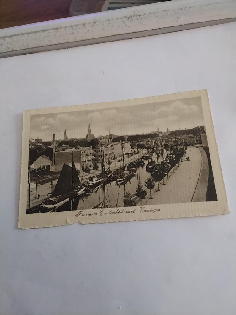 PANORAMA. EENDRACHTSKANAAL GRONINGEN 1914, Ophalen of Verzenden, Voor 1920, Groningen