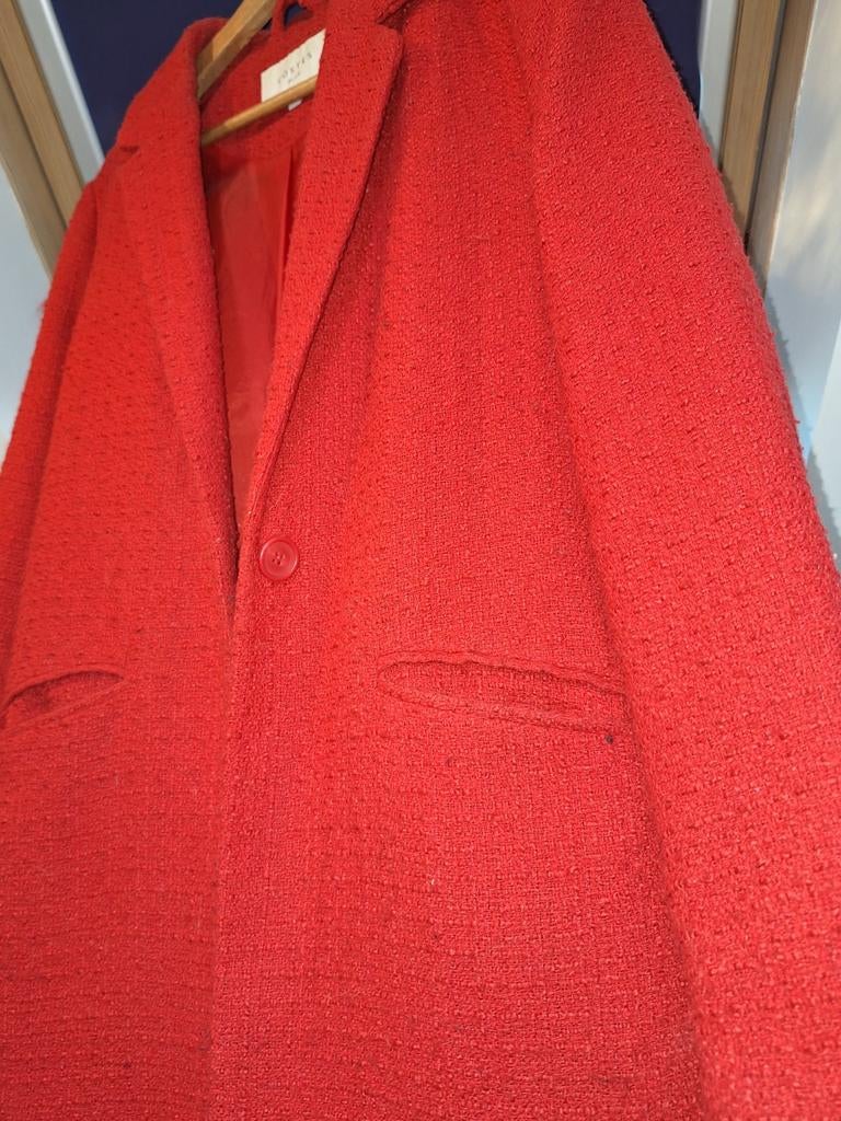 Costes rode boucle tussenjas XS, Verzenden, Zo goed als nieuw, Maat 34 (XS) of kleiner, Rood