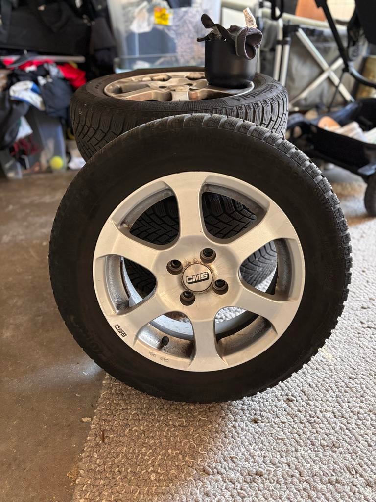 Continental WinterContact TS 860 Winterbanden incl Velgen, Ophalen, Gebruikt, 15 inch, Banden en Velgen