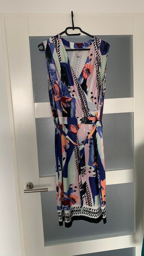 Zomerjurk met print maat XL nieuwstaat, Kleding | Dames, Ophalen of Verzenden, Zo goed als nieuw, Maat 46/48 (XL) of groter, Onder de knie