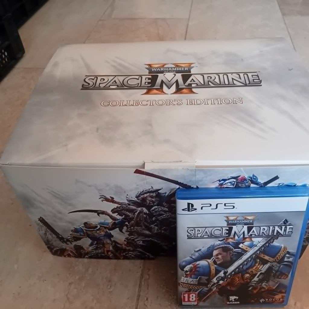 Space Marine II Collector's Edition Ps5 met game, Ophalen, Overige genres, 1 speler, Zo goed als nieuw