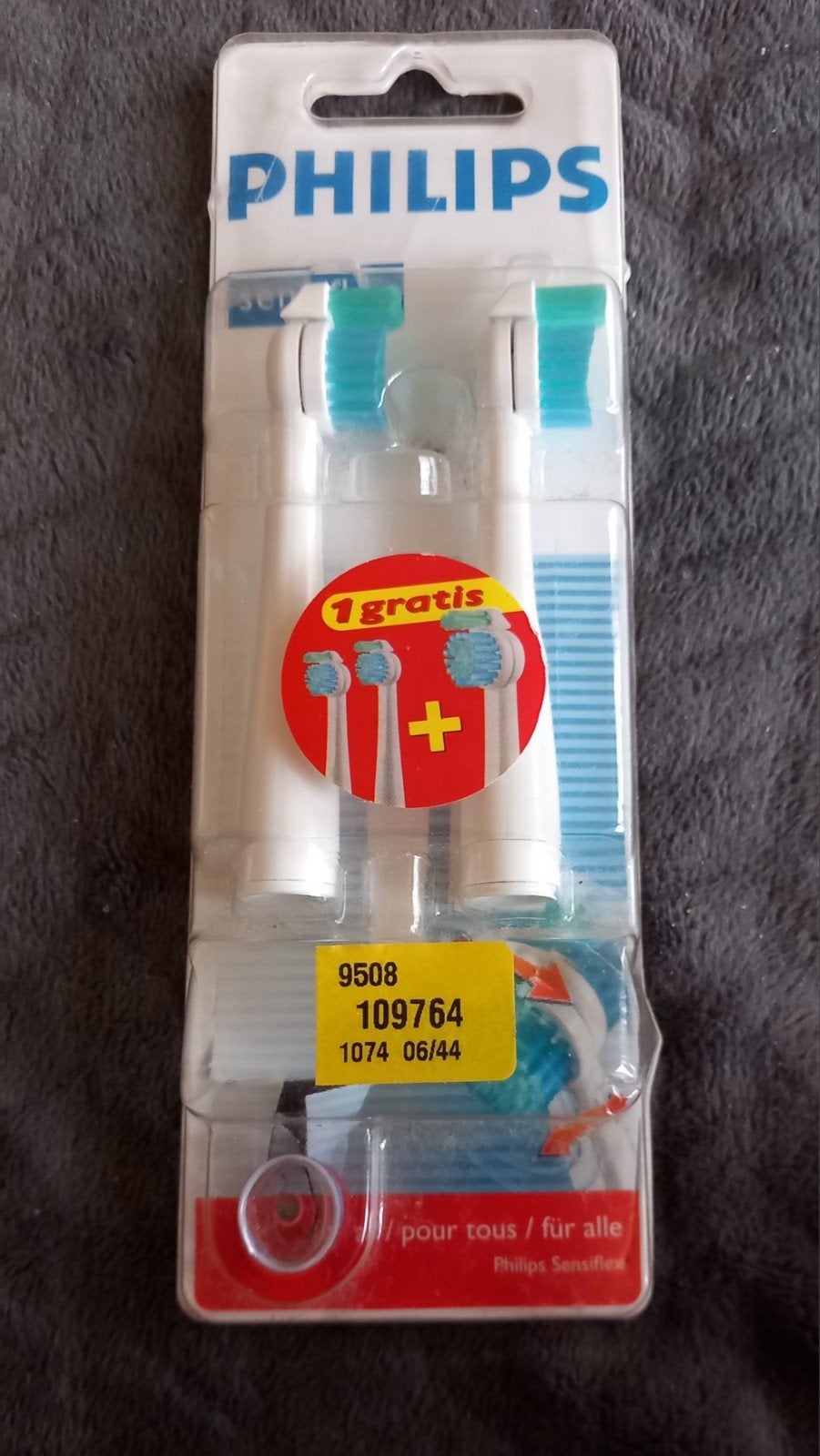NIEUW Philips Sensiflex Sonicare Opzetborstels 2 Stuks HX, Ophalen of Verzenden, Nieuw, Tandenborstel