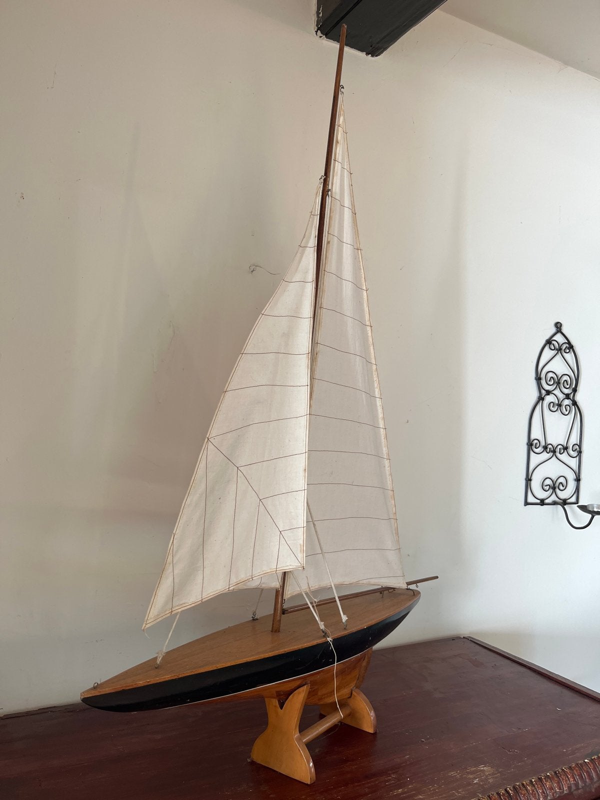 Prachtig houten zeilboot model - Handgemaakt, Ophalen, Gebruikt, Groter dan 1:32, Overige merken