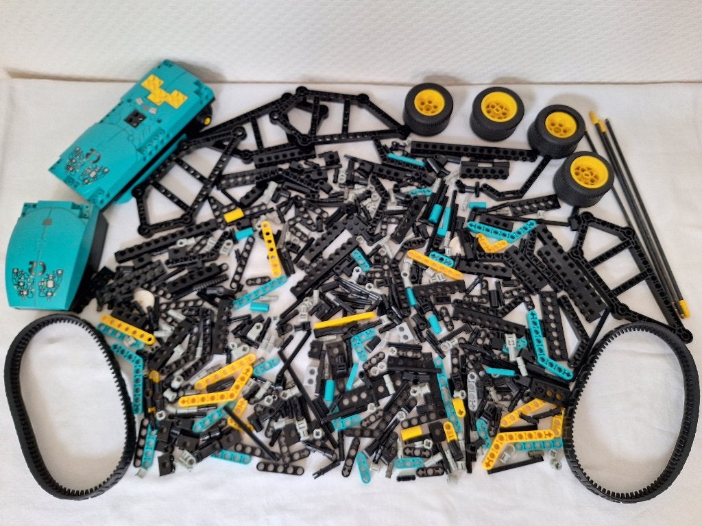 Lego Technic:  technische wielen, turquoise blauw onderdelen, Gebruikt, Lego, Ophalen of Verzenden, Technic