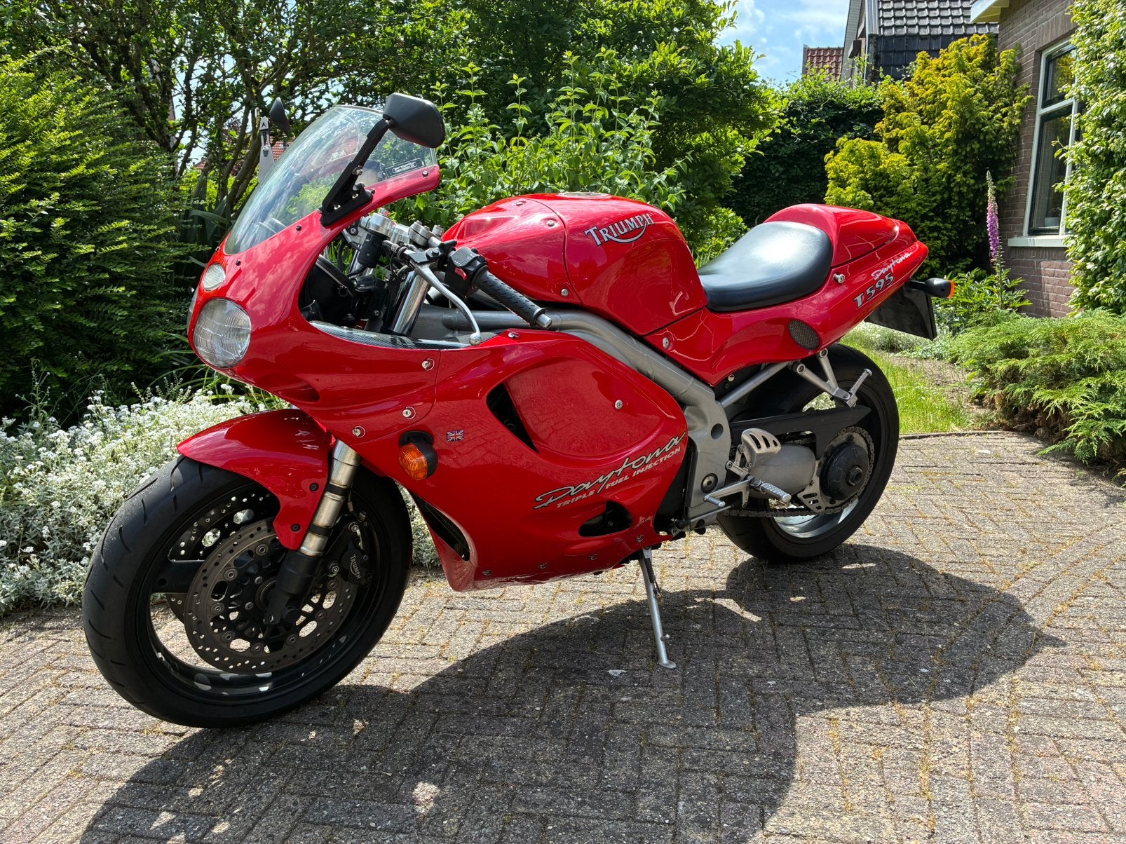Triumph T595 Daytona (955i), Motoren, Sportuitlaat, Motorrijbewijs A, Gebruikt, 3 cilinders