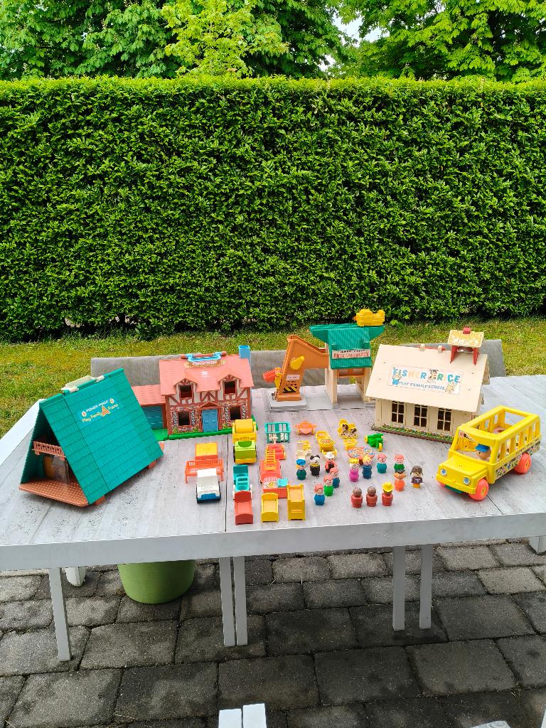 grote oude verzameling Fisher-Price vintage 5 sets en meer, Ophalen, Gebruikt, Speelset