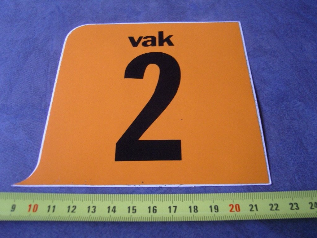 sticker VAK 2, Ophalen of Verzenden, Zo goed als nieuw
