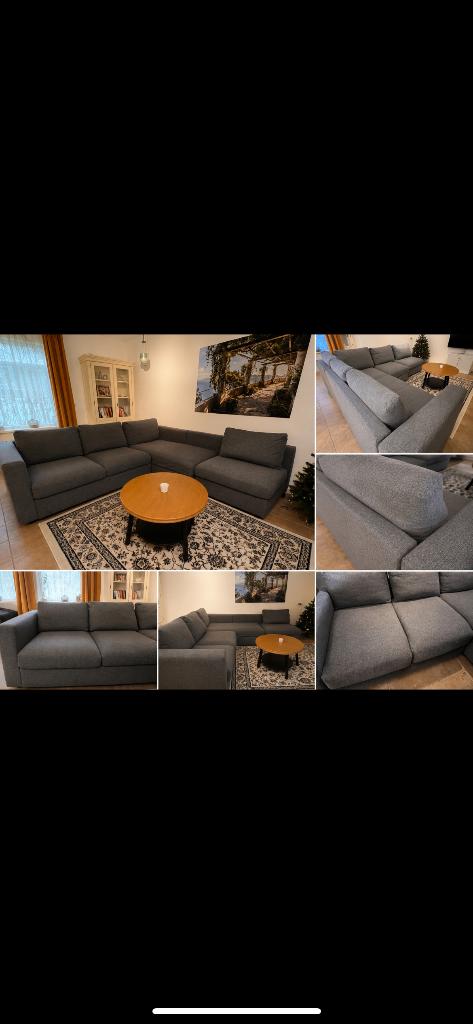 Ikea bank grijs, Huis en Inrichting, Banken | Bankstellen, Ophalen, Gebruikt, Vierpersoons of meer