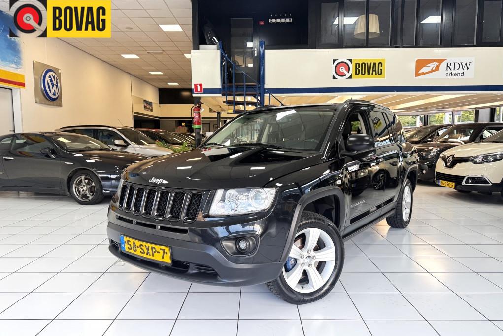 Jeep Compass 2.0 Sport Bovag Garantie NAP (bj 2012), 13 km/l, 4 cilinders, 157 pk, Zwart