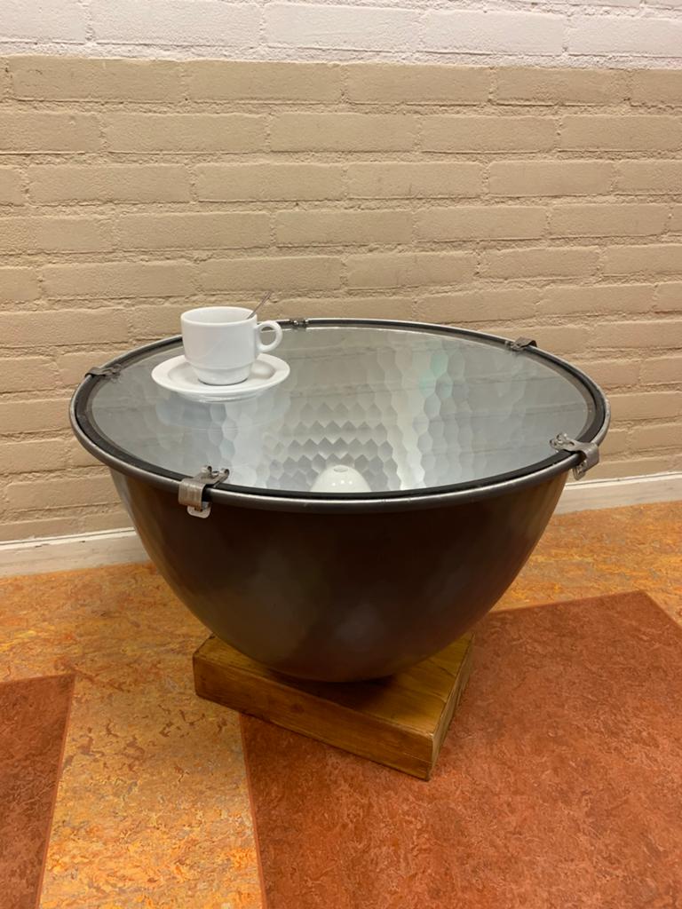industriële sidetable, Huis en Inrichting, Ophalen, Industrieel, retro, Gebruikt, Rond