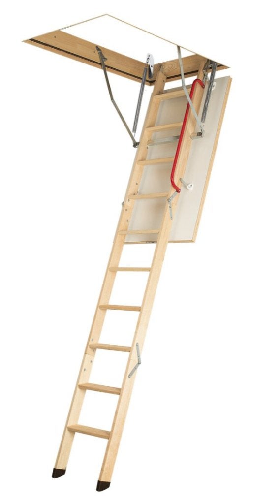 Houten vlizotrap 130x70 hoogter 280cm nieuw in verpakking, Ophalen, Nieuw, Ladder, 2 tot 4 meter