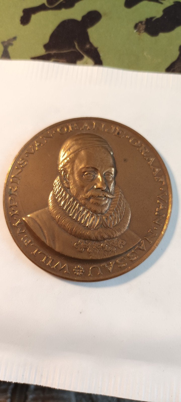Historische penning Willem van Oranje, 1533-1933, Ophalen of Verzenden, Brons, Nederland