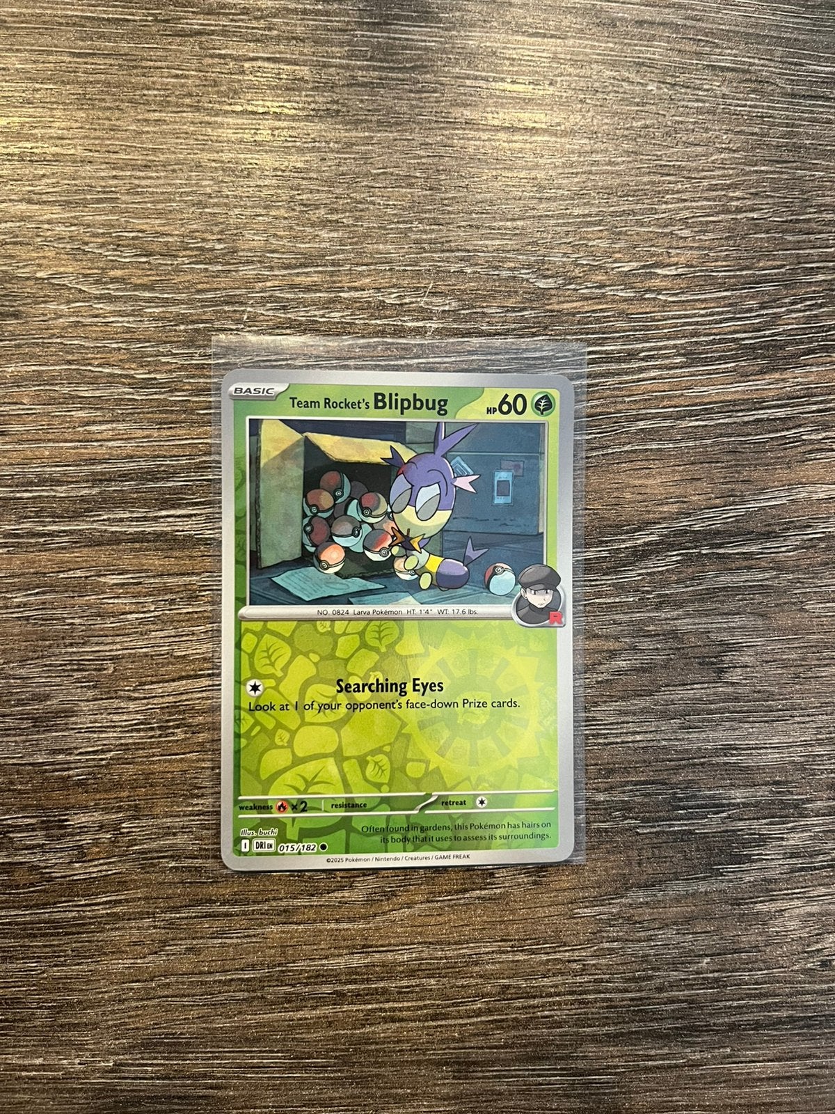 Team Rocket’s Blipbug DRI 015/182 reverse holo, Ophalen of Verzenden, Zo goed als nieuw