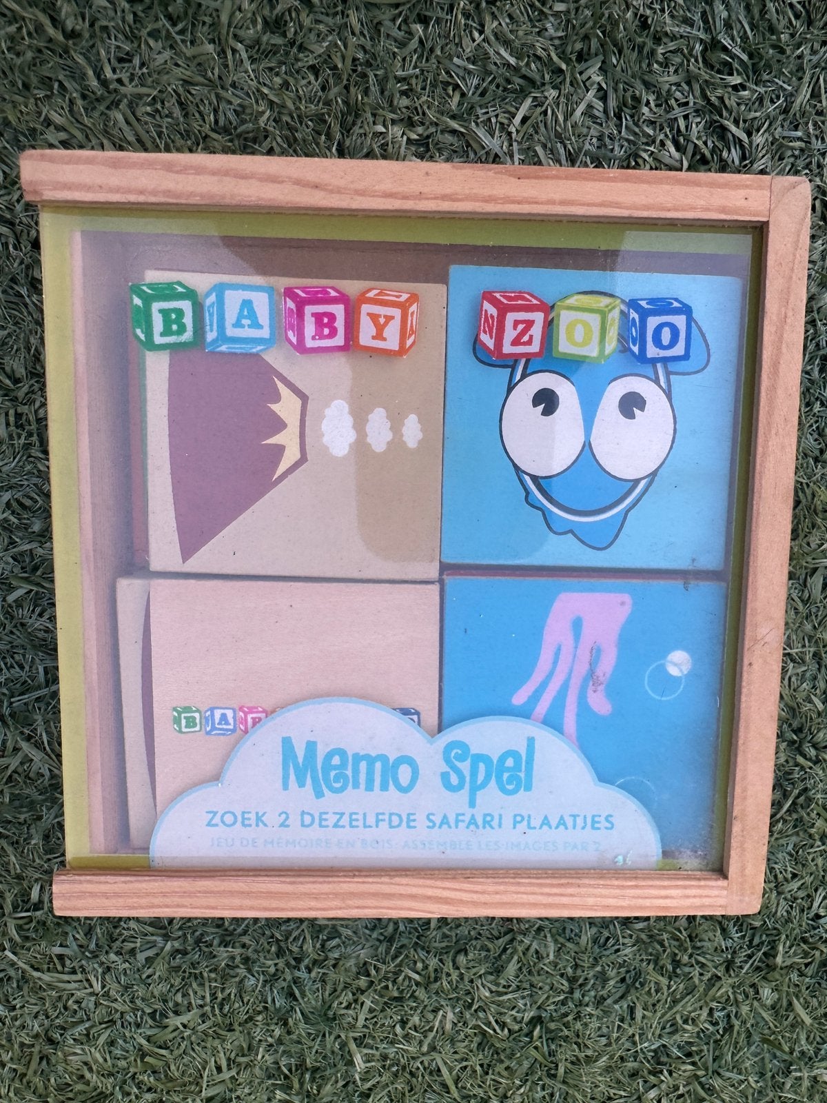 Baby Zoo houten memorie spel, Ophalen, Zo goed als nieuw, Overige typen